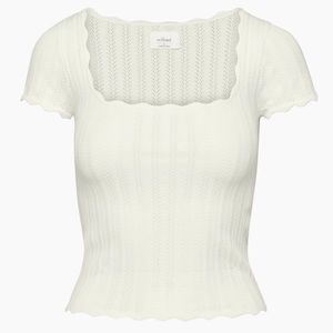 Aritzia Wilfred Parcel Top - Size S, Light Birch